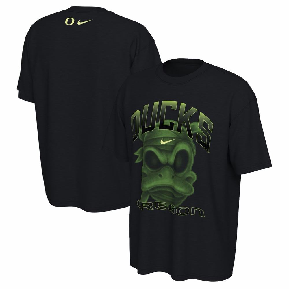 Oregon ducks mummy duck Nike Black and Green Ducks T-Shirt